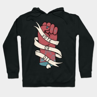 Vote or Die - US Elections 2020, November 3rd | Red Fist Hoodie